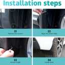 Mud Flaps Compatible with Chevrolet Blazer EV Accessories 2026 2025 2024 Splash Guards All Weather Fender Guard Mudguards Sediment Protection No Need to Drill Holes NOT FIT SS Models