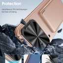 BXYJY for iPhone 17 Pro Wallet Case with Camera Cover Stand, Card Holder (3-5 Cards), Military Grade Drop Protection, Heavy Duty Women Men Phone Case for iPhone 17 Pro 6.3" 2025, Rose Gold