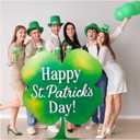 Jetec 1 Pack 4.5 ft St. Patrick's Day Green Shamrocks Cardboard Cutout Stand up Life Size St. Patrick's Day Irish Party Decorations Backdrop Photo Prop Shamrock Gold Pot Coin Cutout