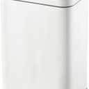 ELPHECO Stainless Steel Office Trash Can Motion Sensor Garbage Can Touchless Smart Trash Can Automatic Waste Bin for Kitchen, Office, Bathroom (White, 5.5 Gallons), 3AA