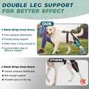 Dog Knee Brace for Back Legs Fit Large to Small Dogs Strong Support Adjustable Dog Leg Braces with 2 Metal Strips for Hip Dysplasia, ACL, CCL, Ligament Injuries & Osteoarthritis (Left Leg, M)