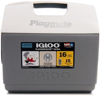 Igloo 00032501 Playmate Elite Ultra Mnscp, White, White, White, 16 QT, 30 Cans