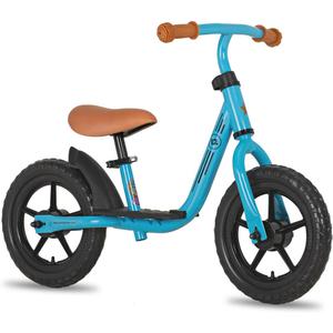 JOYSTAR 10"/12" Toddler Balance Bike for Girls & Boys, Ages 18 Months to 5 Years, Kids Push Bike with Footrest & Adjustable Seat Height, First Birthday Gifts for 2-5 Boys Girls (Blue)