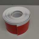 Frantie Flexible Vinyl Baseboard Trim, 4 Inch Peel and Stick Baseboard Molding Trim, Rubber Wall Base Board Moulding Trim for Floor (20 Feet) (White)