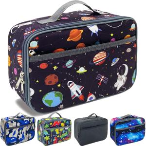 Kulle Lunch Box Kids,Insulated Lunch Bag Boys Back to School,Washable and Reusable Lunch Box for kids,Lunchbox for Office,School,Outdoor(Astronaut) Kulle Lunch Box Kids,Insulated Lunch Bag Boys Back to School,Washable and Reusable Lunch Box for kids,Lunchbox for Office,School,Outdoor(Astronaut)