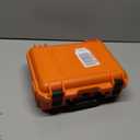 1 Pcs 14.3 x 11.4 x 4.5 Inch Waterproof Hard Case with DIY Customizable Foam Insert Portable Protective Case with Knife for Camera Drones Equipments Tools Test Instruments (Orange)