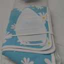 Encasa XO Ironing Mat/Pad (Large 48"x28") with 3mm Padding & Silicone Iron Rest for Steam Pressing on Tabletop or Bed - Heat Resistant, Portable, Quilting & Travel Blanket - Daisy Blue