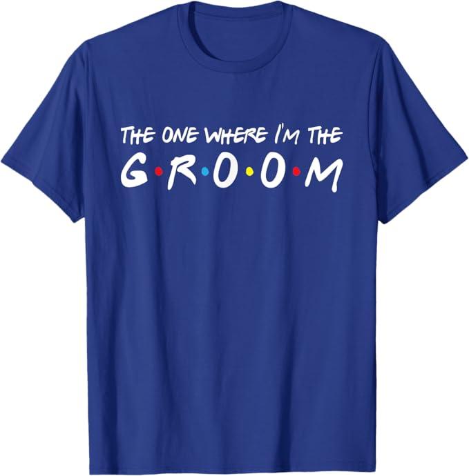 I'm The Groom Bachelor Party Stag Groomsmen Getaway Wedding T-Shirt (Small)