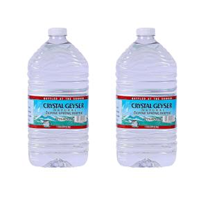 Crystal Geyser Natural Alpine Spring Water, 1 Gallon (2 pack)