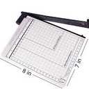 12" Heavy Duty Guillotine Cutter, Safety Lock, Metal Base, 12-Sheet