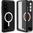 Ghostek Nautical Slim Galaxy S26 Ultra Waterproof Case Rugged with Screen Protector, Camera Lens Cover and Magnetic MagSafe Compatible with Samsung S26 Ultra 2026 (6.9") (Black)