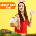18 Pcs 3.15 Inch/ 3.5 Inch/ 5 Inch Large Clear Plastic Easter Eggs Bulk Jumbo Fillable Plastic Transparent Easter Plastic Eggs for Easter Hunt Party Use (Clear ( 5 Inch )
