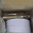 I00000 144 Small Plastic Dessert Plates Set Include 72 Pcs Gold Dessert Plates 7.5" with 72 Pcs Forks 7.5",Disposable Cake Plate,Fancy White Gold Plastic Small Plates for Party