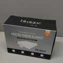 Cow Print Heated Throw Blanket Electric Blanket-Heating Blanket Throw with 10 Heat Levels & 10 Hours Auto-Off, Cozy Soft Fleece Sherpa, Washable, 50 x 60 Inches Cow Print Grey (02 - Black Ombre-grey)