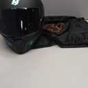 HAX Obsidian Full Face Dual Visor Adult Motorcycle Helmet for Motorbike Street Bike with Pinlock Ready DOT Approved Matte Black Aqua XL