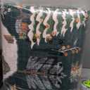 LIVEBOX Christmas Living Room Rugs 8x10, Soft Machine Washable Area Rug for Bedroom, Vintage Rug for Dining Room with Non Slip Backing, Large Green Indoor Carpet for Home Office(8'x10')