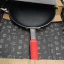 Tramontina Professional 12-Inch Non Stick Large Frying Pan, Heavy-Gauge Aluminum Skillet with Reinforced Nonstick Coating, Red Handle, Dishwasher and Oven Safe