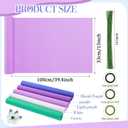 Fuyoooo 111 Pcs Giant Flowers DIY Making Kit, Include 13" x 39" Foam Paper for Crafts 14.76 ft Flexible Pipe for Giant Flowers Floral Stems Wire Floral Tape for Wedding Birthday Party Decor(Purple)