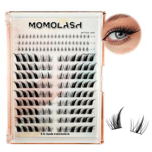 Lash Clusters with Bottom Lashes Cat Eye Lash Cluster Eyelash Extensions Wispy C Curl Fox Eye Lashes Left&Right Fluffy Eyelashes Clusters, by Momolash Lash Clusters with Bottom Lashes Cat Eye Lash Cluster Eyelash Extensions Wispy C Curl Fox Eye Lashes Left&Right Fluffy Eyelashes Clusters, by Momolash