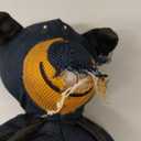 Mighty Bear Tough Plush Dog Toy Durable Squeaky Toy for Small Medium and Large Dogs Heavy Duty Stuffed Animal for Aggressive Chewers Keeps Dogs Busy and Entertained (Navy)