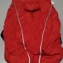 IECOii Warm Dog Coat - Adjustable Jacket with Reflective Fleece Turtleneck for Cold Weather, Soft Winter Coat for Small to Extra Large Dogs (Medium(Chest:16.5-20.9 in), Pure Red)