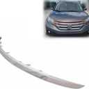 Front Upper Grille Grill Molding Trim Plastic Chrome Replacement For HONDA CR-V 2012 2013 2014 EX, EX-L, LX, Touring HO1217107
