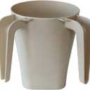 Majestic Giftware Plastic Washing Cup for Netilat Yadayim - WCP-BE-3 PACK | 5.5" Judaica Wash Cup Negel Vasser with Dual Handle for the Jewish Ritual (Beige)