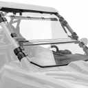 Flip Windshield for Polaris RZR PRO XP/ XP4/ PRO S/ S4 2025-2026 3-In-1 Clear Front Window,1/5" Hard Coated Poly Front Windscreen, Anti-UV Full Windshield, Can be Fully Closed, Vented, or Open
