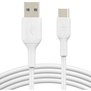Belkin USB A to USB C Cable, 3.3ft, 15W - Type C Charger, iPhone Charger Cord for iPhone 16 & 15, Galaxy S25, Pixel 9, iPad Pro, Airpods Pro, Switch, CarPlay & More - White