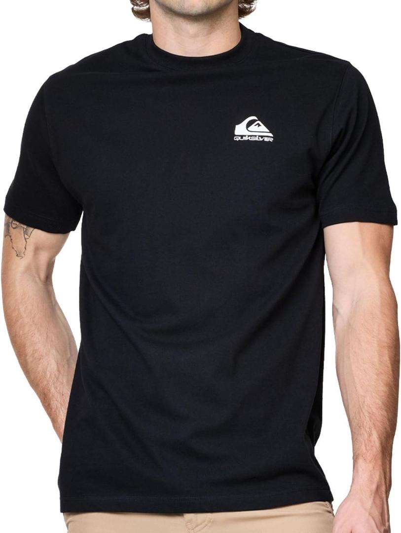 Quiksilver Men's Big and Tall Short Sleeve Cotton Crewneck T-Shirt (Black) 4x TALL