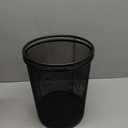 Waste Basket | Metal Wire Mesh Bin | Pack of 2 | Lightweight & Stylish | Ideal Trash Can for Home & Office Waste | 4 Gallon (Black)