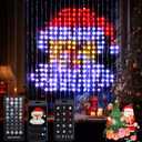 Christmas LED Curtain Lights DIY LED Decorations Outdoor Smart String Lights 540 LEDs, Christmas DIY Lighting Modes Decorative Curtain Lights for Yard, Patio, Party Wedding Yard Home 6.5FT*5FT
