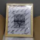 Egofine 8x10 Picture Frames Natural Wood Frames with Plexiglass, Display Pictures 4x6/5x7 with Mat or 8x10 Without Mat Set of 4 for Tabletop and Wall Mounting