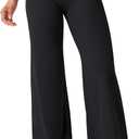 YEOREO Workout Leggings Womens No Front Seam Straight Leggings 35" High Waist Buttery Eddiy Gym Yoga Pants Black M