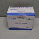 100 Pack 3ml 23Ga Plastic Syringe with Measurement for Scientific Labs, Industrial Dispensing Animal and Pet Supplies, Disposable Individually Wrapped (100, 3ml-23Ga)