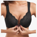 Women's Front Closure Bra Underwire Unpadded Plus Size Full Coverage T-Shirt, 38G