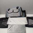 Airline Approved Pet Carrier, Large Soft Sided Pet Travel TSA Carrier 4 Sides Expandable Cat Collapsible Carriers with Removable Fleece Pad and Pockets for Cats Dogs and Small Animals