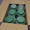 Hahood 32 Packs Floral Foam Rounds in Bowls DIY Flower Arrangement Kit Green Round Wet Flower Foam Blocks for Fresh and Artificial Flowers Arrangements, Birthday Wedding Party Decors