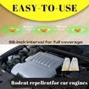 Rodent & Mice Repellent,Indoor/Outdoor/Car Engine Protection,Long-Lasting Peppermint Oil Formula,Safe for Pets & Kids,30-60 Days Effective Mouse Deterrent (18, Yellow)