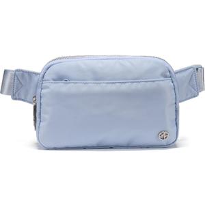 Pander Everywhere Belt Bag for Women, 5 Zipper Pockets Nylon Crossbody Fanny Pack Purse (Windmill Blue).