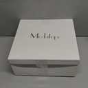 Modatope Knee High Boots Women Fold Over Knee High Boots Chunky High Heels Long Boots Zipper Pointed Toe Dress Tall Boots for Women (6, Black Pu)