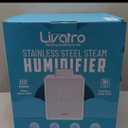 Stainless Steel Humidifier, 3L Warm Mist Humidifier, Easy Clean with Warm Steam Humidifier, Healthy Air Mist Humidifiers for Bedroom Living Room, with Sleep Mode and Auto-off Setting