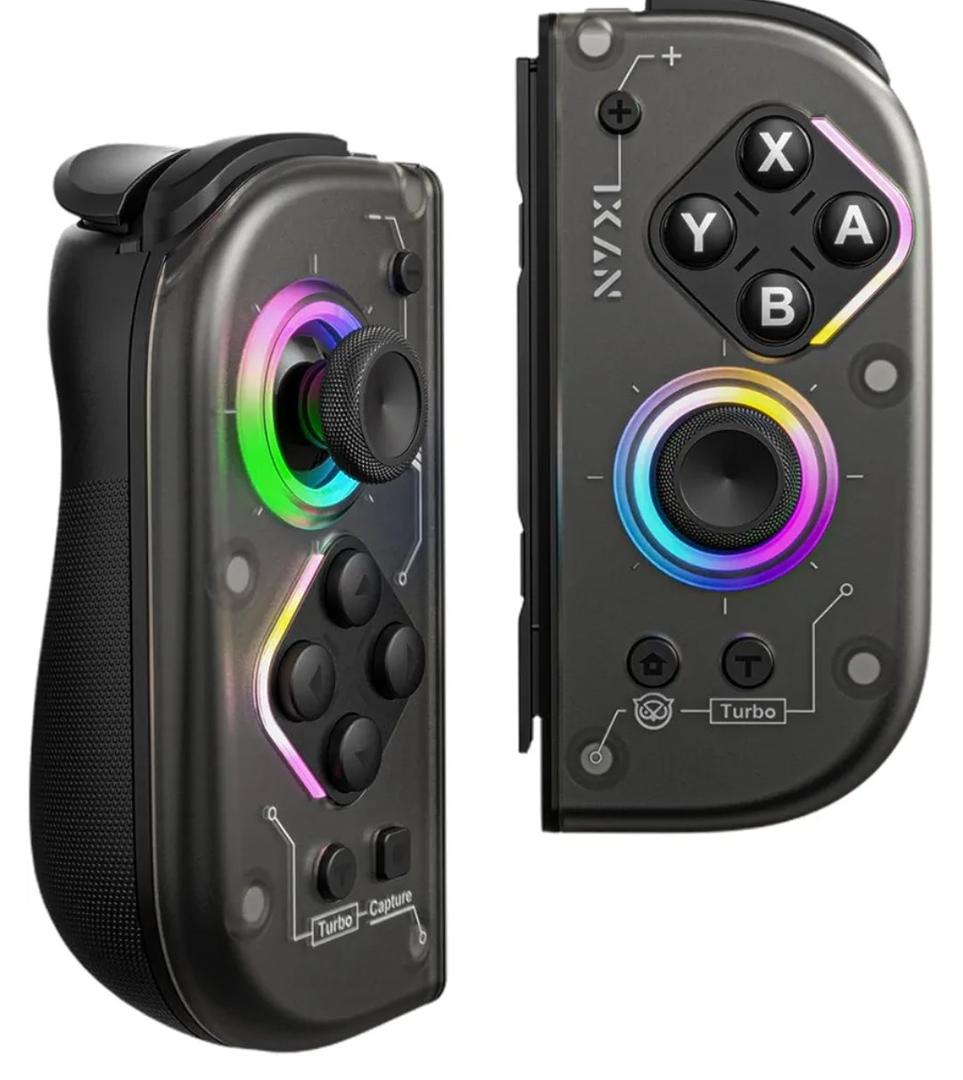 NYXI Hyperion 2 Wireless Controller for Switch/Switch OLED/Switch LCD, Hall Effect Joystick, Mechanical Microswitches Buttons & Triggers, RGB Light, 6-Axis Gyro, Turbo, Vibration, Mppable Buttons