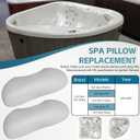 4 Pack 77444 Hot Tub Spa Head Rest Pillows for Hot Spring Hot Spot Relay Rhythm SX Tempo TX 2015-2019 Spas Model, Hot Tub Spa Neck Pillow for Watkins Replacement