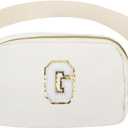 Birthday Gifts Christmas Personalized Gift for 4 5 6 7 8 9 10 11 12 13 14 Year old Girls Teen Sister Kid Initial Letter Fanny Pack Trendy Stuff Crossbody Bag White Letter G