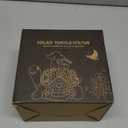 Cikoube Solar Garden Decor Turtle with Succulent and 7 LED Lights, Birthday Gifts for Women Mom Grandma, Outdoor Statues Tortoise Ornaments for Lawn Yard Patio Balcony