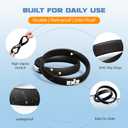 EKZ High-Elastic Silicone Patella Strap: Ergonomic Knee Band for Patellar Tendon Support, Pain Relief, Anti-Slip Design for Tendonitis, Running, Basketball, Jumping Sports, Unisex, 2-Pack (Black M)