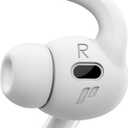 Proof Labs 4 Pairs for AirPods Pro 2 Ear Hooks Covers [Added Storage Pouch] Anti Slip Ear Tips Accessories Compatible with Apple AirPods Pro 2nd Generation (White)