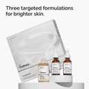 The Ordinary The Bright Set, 3-Step Regimen for Radiant, Even Skin Tone with Glycolic Acid 7% Exfoliating Toner, Alpha Arbutin 2% + HA, and Caffeine Solution 5% + EGCG | Skin Care Set