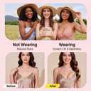 Ultra Push Up Sticky Bra Strapless Seamless Adhesive Bra for Backless Dress (White)